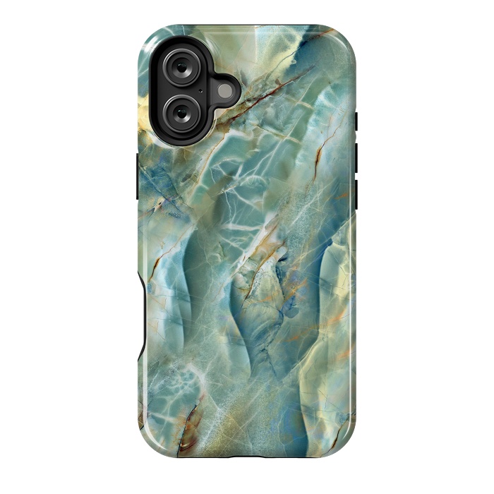 iPhone 16 Plus StrongFit Green Marble Design by ArtsCase