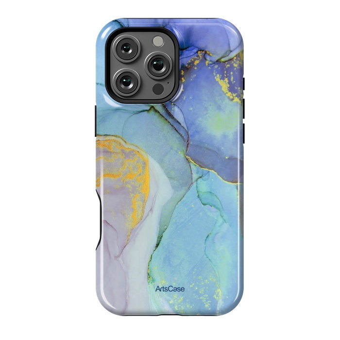 iPhone 16 Pro Max StrongFit Ink Paint Abstract Marble by ArtsCase