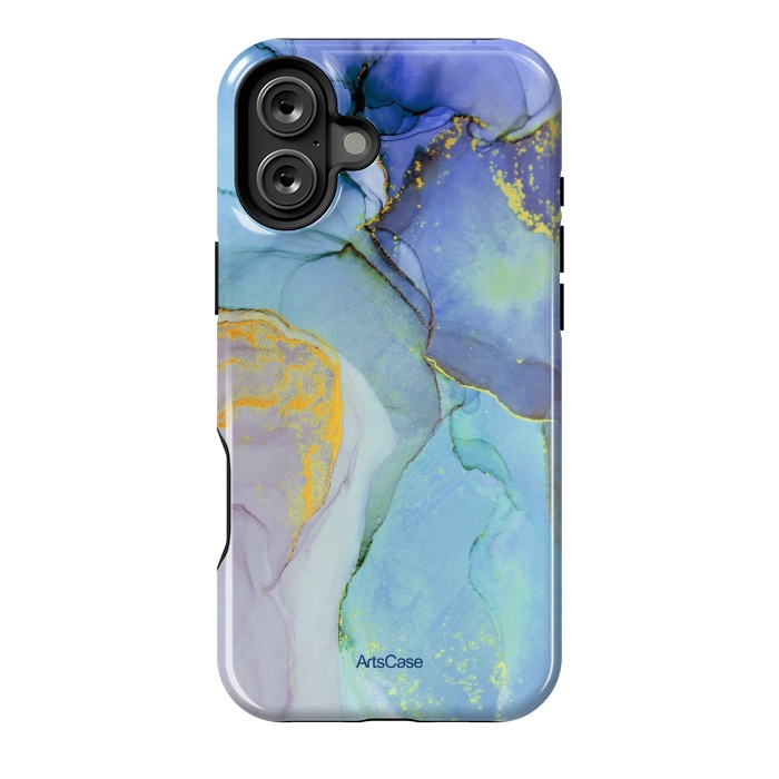 iPhone 16 Plus StrongFit Ink Paint Abstract Marble by ArtsCase