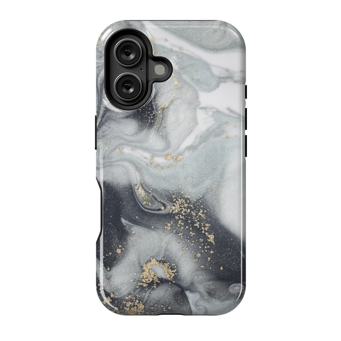 iPhone 16 StrongFit Style Incorporates the Swirls of Marble by ArtsCase