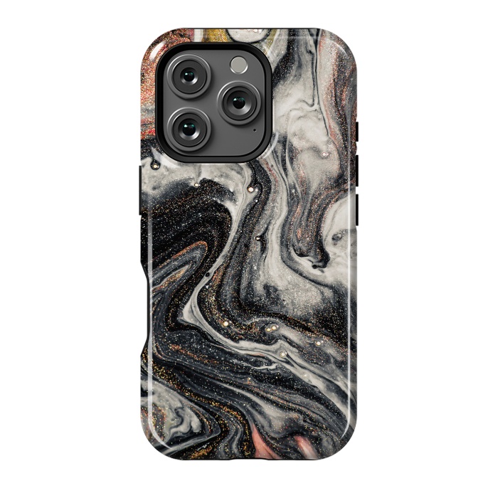 iPhone 16 Pro StrongFit Swirls of Marble and The Ripples of Agate by ArtsCase