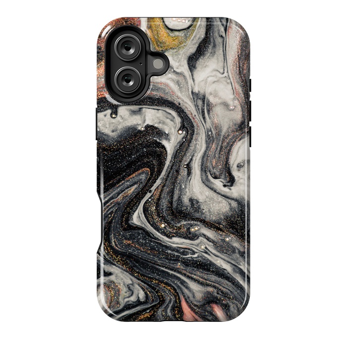 iPhone 16 Plus StrongFit Swirls of Marble and The Ripples of Agate by ArtsCase