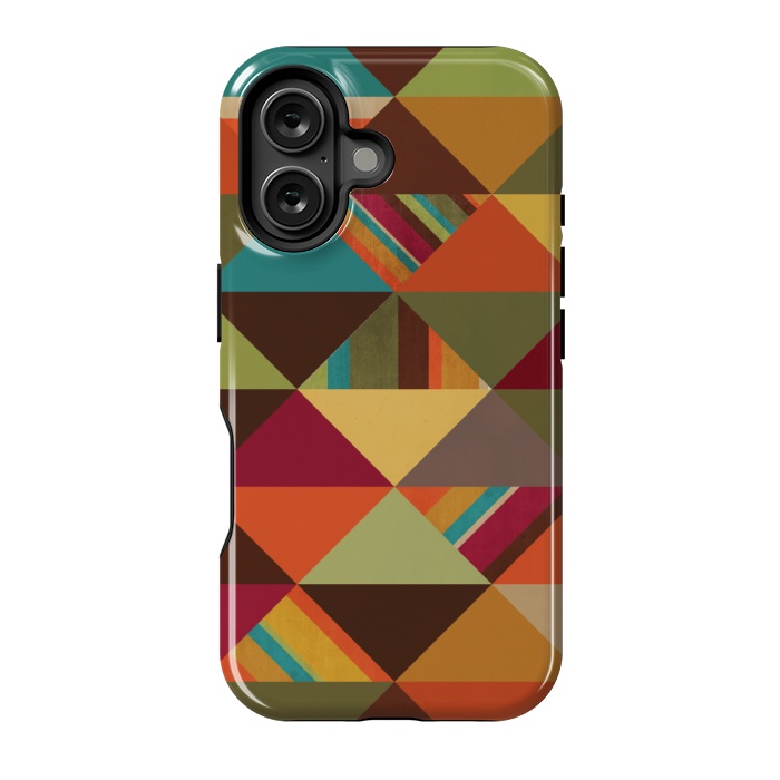 iPhone 16 StrongFit Autumn Triangles by Noonday Design