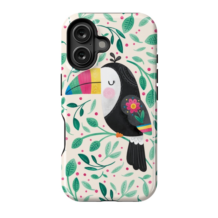 iPhone 16 StrongFit Cheeky Toucan by Noonday Design