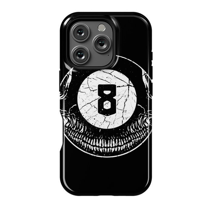 iPhone 16 Pro StrongFit 8Ball Skull by Afif Quilimo