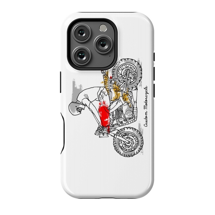 iPhone 16 Pro StrongFit Custom Motorcycle by Afif Quilimo