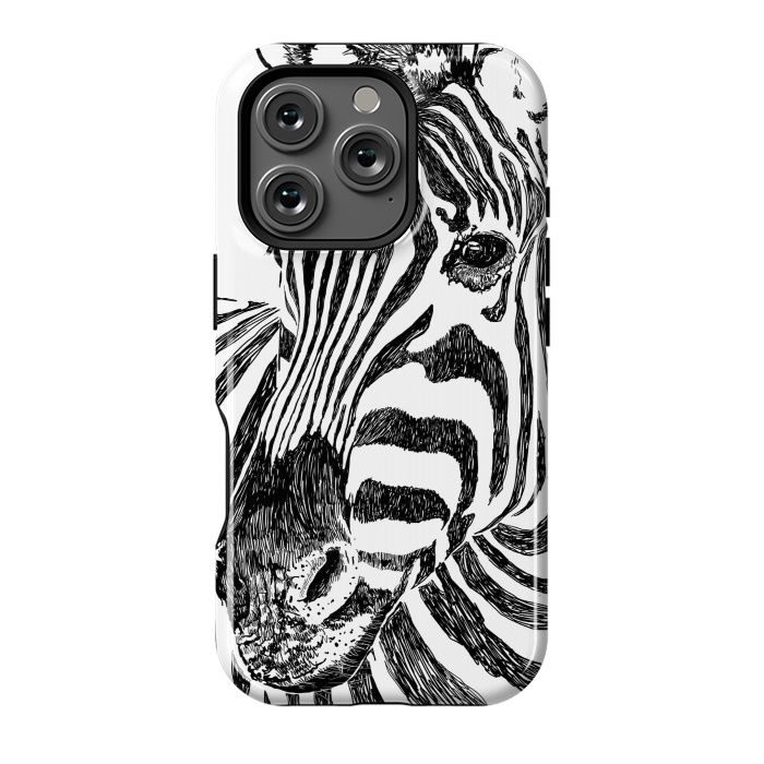 iPhone 16 Pro StrongFit Zebra by Uma Prabhakar Gokhale