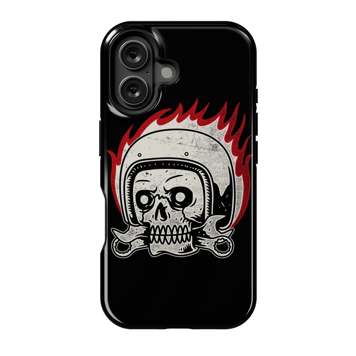 iPhone 16 StrongFit Skull Biker by Afif Quilimo