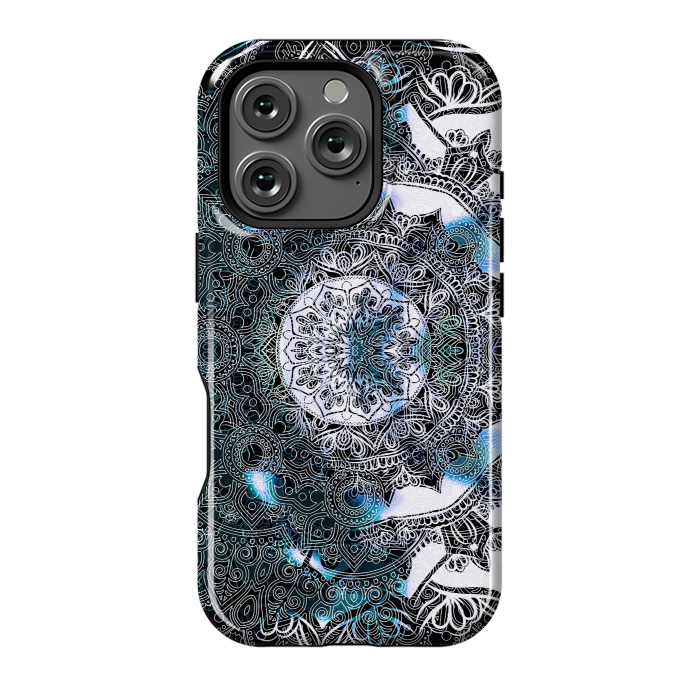 iPhone 16 Pro StrongFit Ink tie dye mandala by Oana 