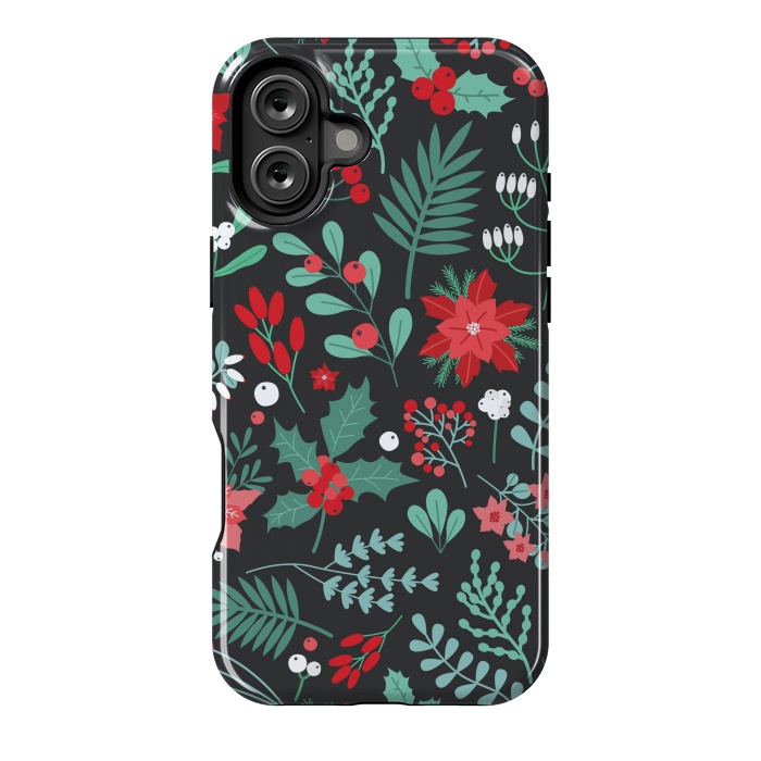 iPhone 16 Plus StrongFit Beautiful Christmas Fully Floral Pattern by ArtsCase