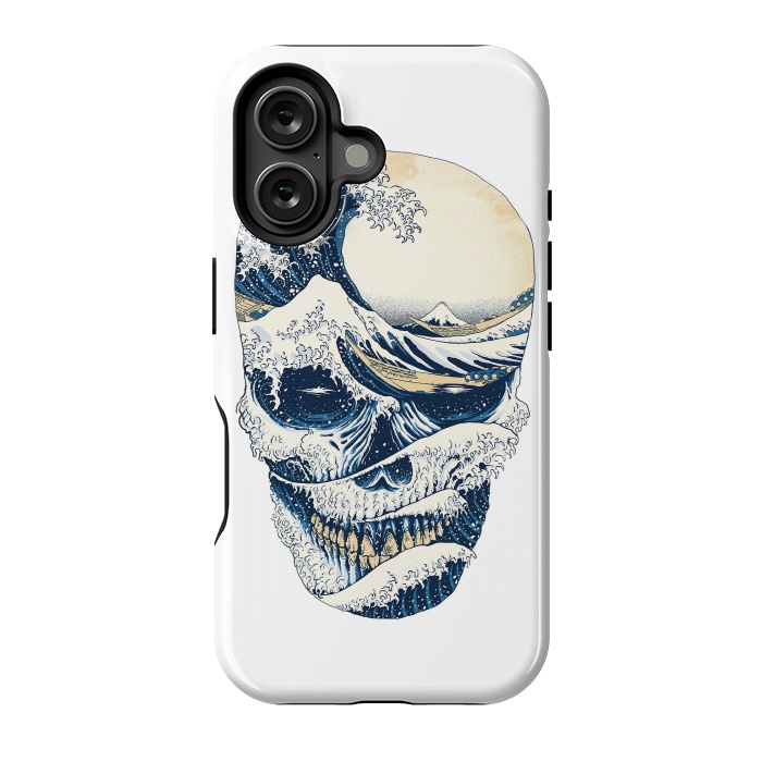 iPhone 16 StrongFit The Great Wave off Skull by Afif Quilimo