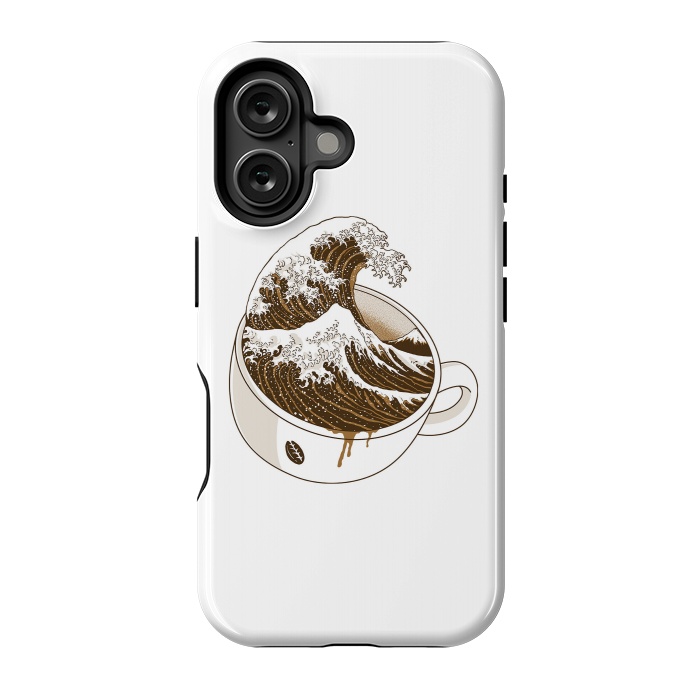 iPhone 16 StrongFit The Great Wave off Coffee by Afif Quilimo