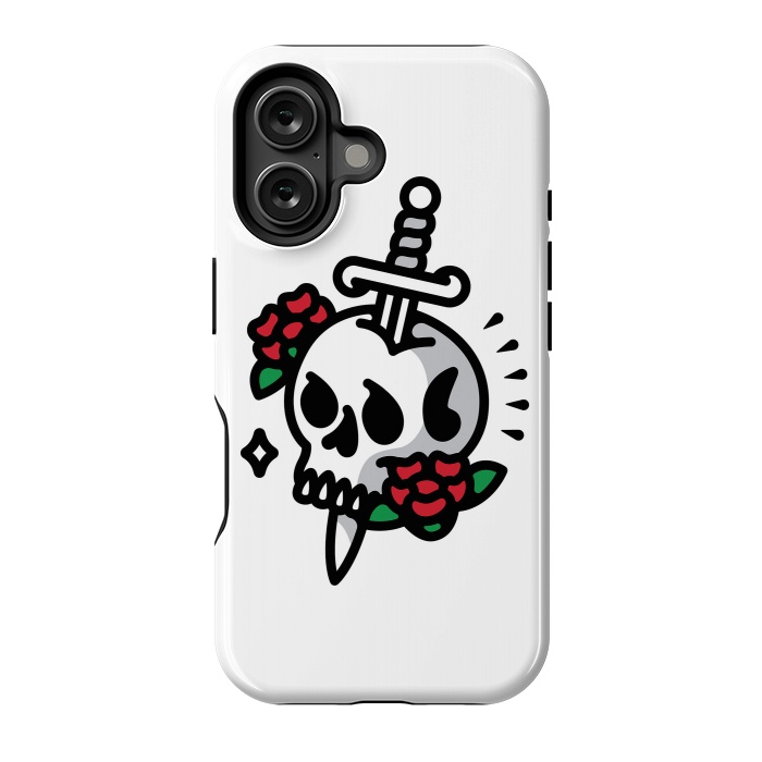 iPhone 16 StrongFit Death Flower Tattoo by Afif Quilimo