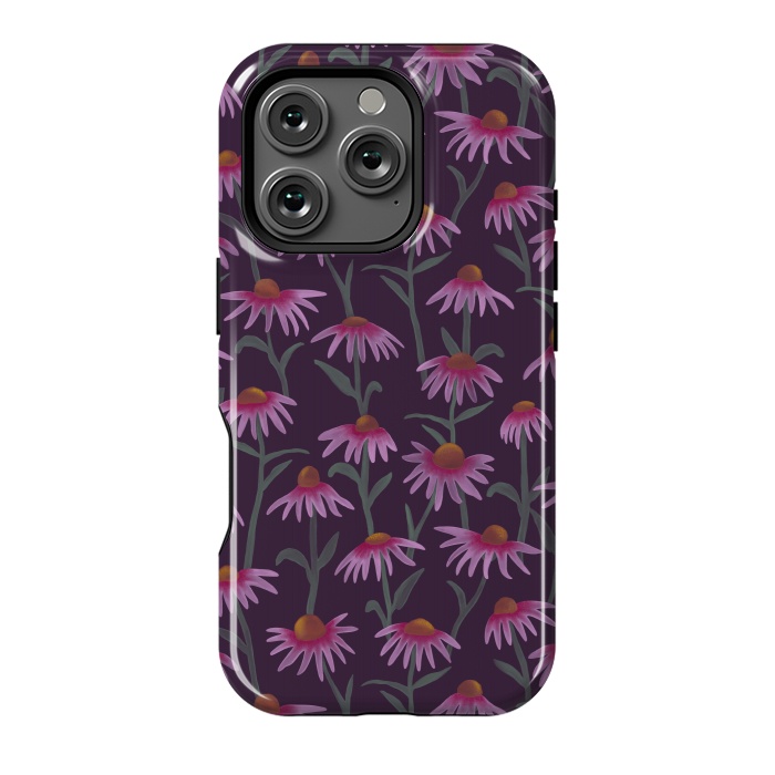 iPhone 16 Pro StrongFit Echinacea Flowers by Tishya Oedit