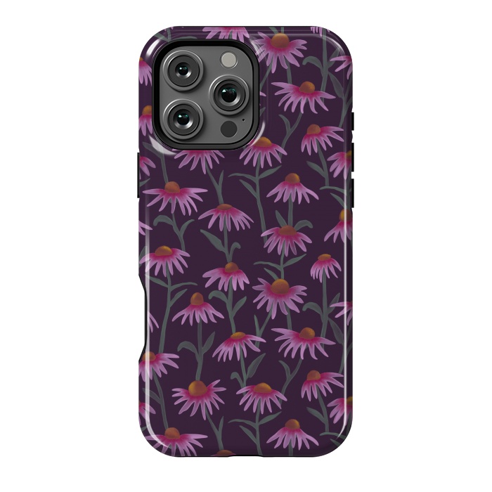 iPhone 16 Pro Max StrongFit Echinacea Flowers by Tishya Oedit