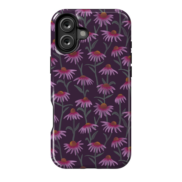 iPhone 16 Plus StrongFit Echinacea Flowers by Tishya Oedit