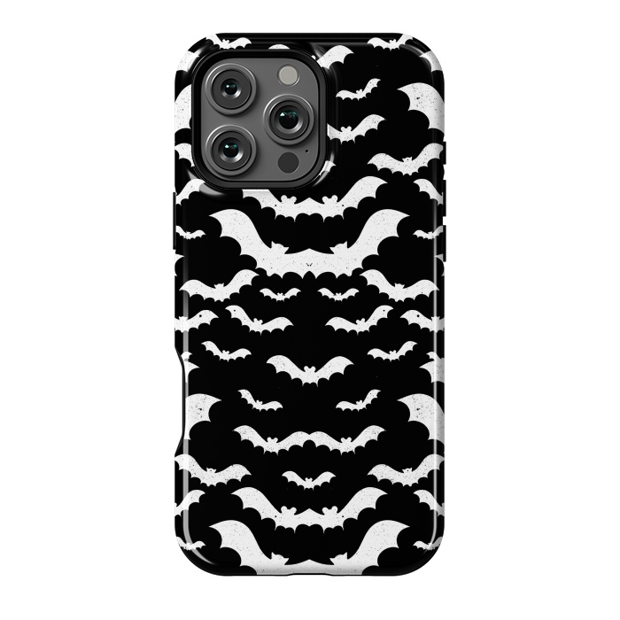 iPhone 16 Pro Max StrongFit Spooky bats Halloween pattern by Oana 