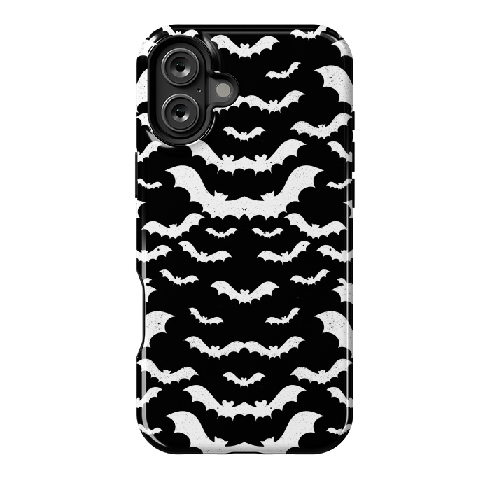 iPhone 16 Plus StrongFit Spooky bats Halloween pattern by Oana 