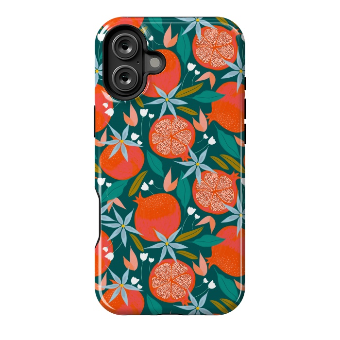 iPhone 16 Plus StrongFit Summer Pomegranate by Uma Prabhakar Gokhale