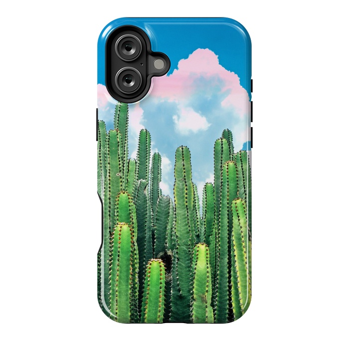 iPhone 16 Plus StrongFit Cactus Summer by Uma Prabhakar Gokhale