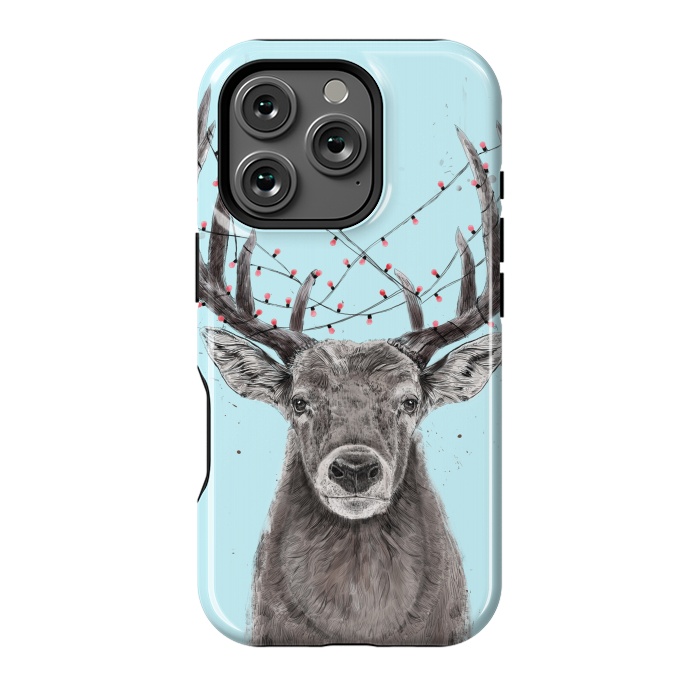 iPhone 16 Pro StrongFit Xmas deer by Balazs Solti