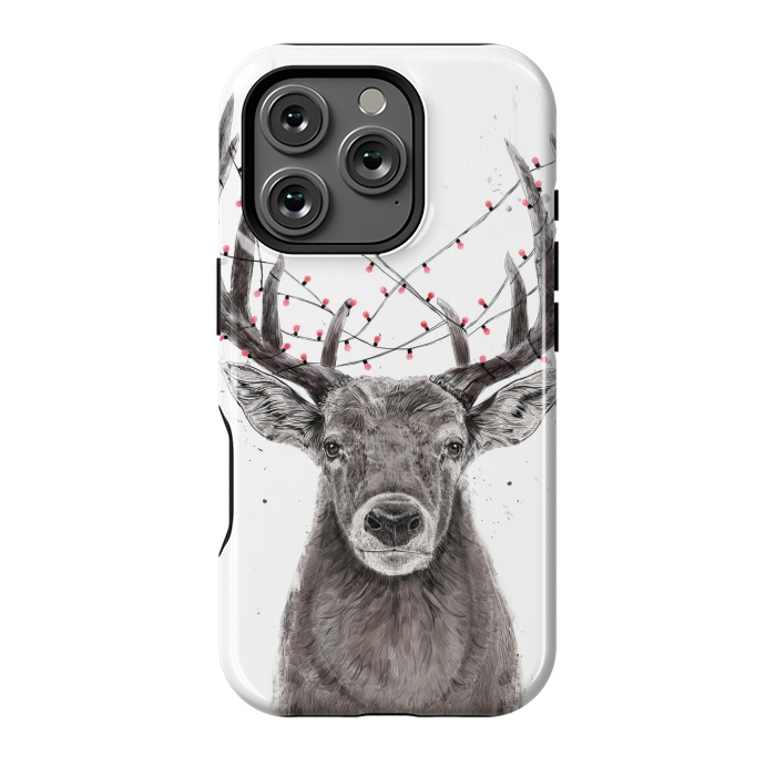 iPhone 16 Pro StrongFit Xmas deer II by Balazs Solti