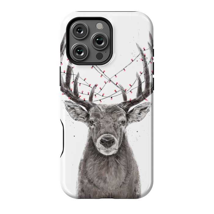 iPhone 16 Pro Max StrongFit Xmas deer II by Balazs Solti