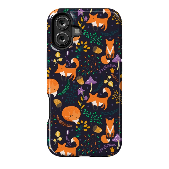 iPhone 16 Plus StrongFit Cute foxes by Julia Badeeva