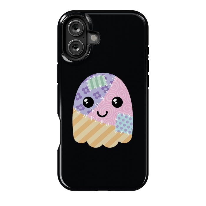 iPhone 16 Plus StrongFit Patchwork ghost by Laura Nagel