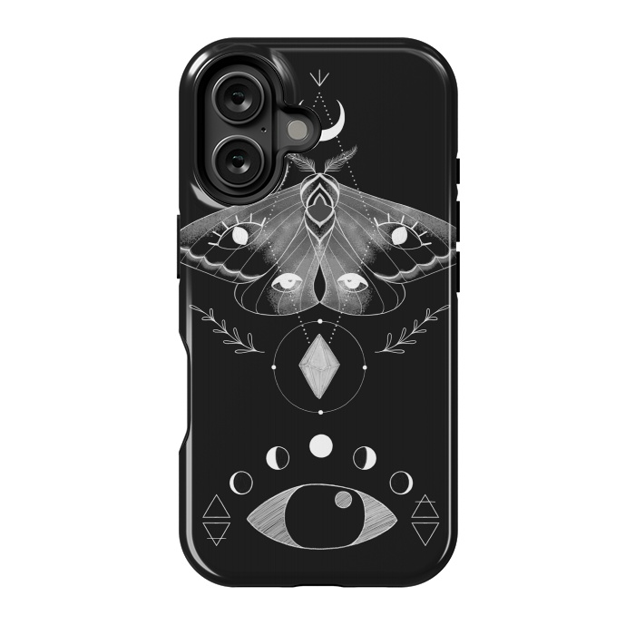 iPhone 16 StrongFit Metaphys Moth by Melissa Lee