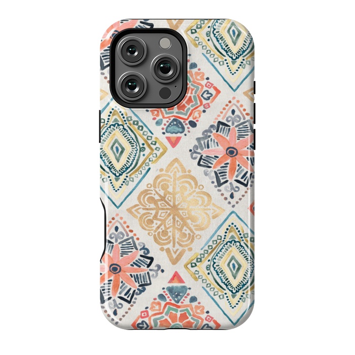 iPhone 16 Pro Max StrongFit Gilded Pysanky Diamonds by Tangerine-Tane