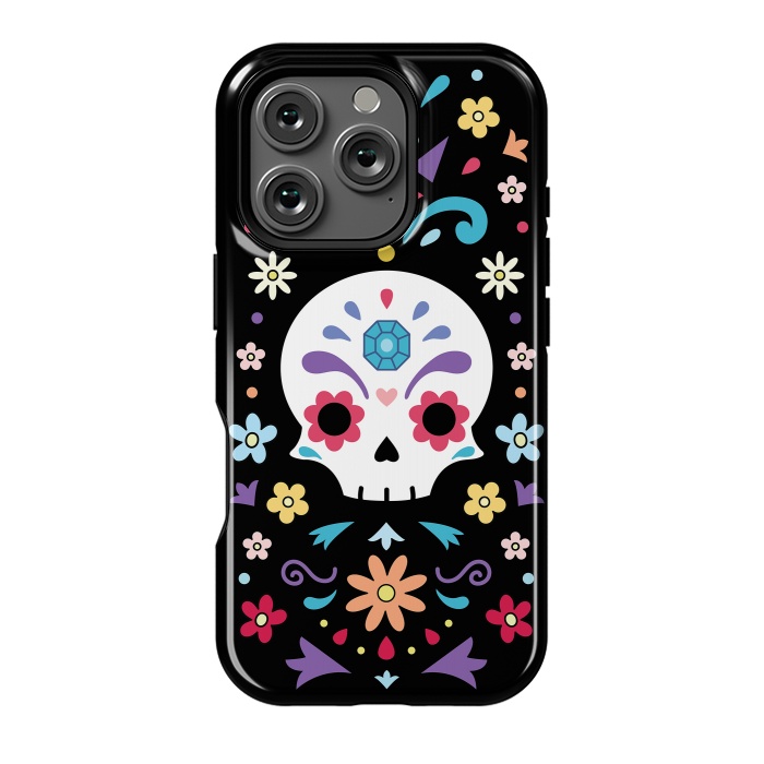 iPhone 16 Pro StrongFit Cute day of the dead by Laura Nagel