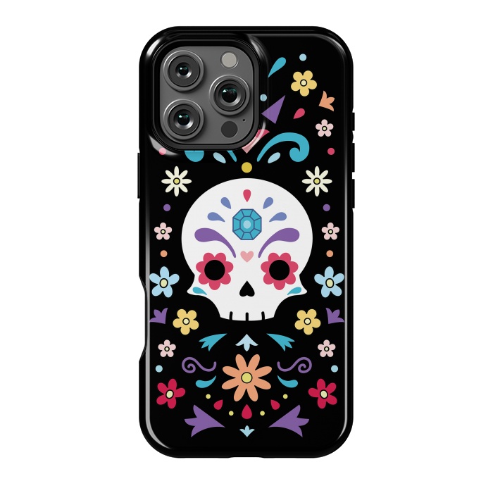 iPhone 16 Pro Max StrongFit Cute day of the dead by Laura Nagel