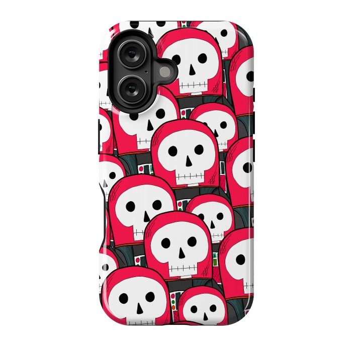 iPhone 16 StrongFit The skeleton astronauts by Steve Wade (Swade)