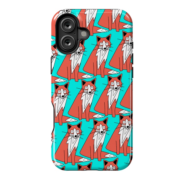 iPhone 16 Plus StrongFit Fox pattern by Steve Wade (Swade)