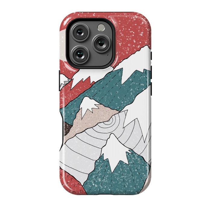 iPhone 16 Pro StrongFit The winter snow peaks by Steve Wade (Swade)