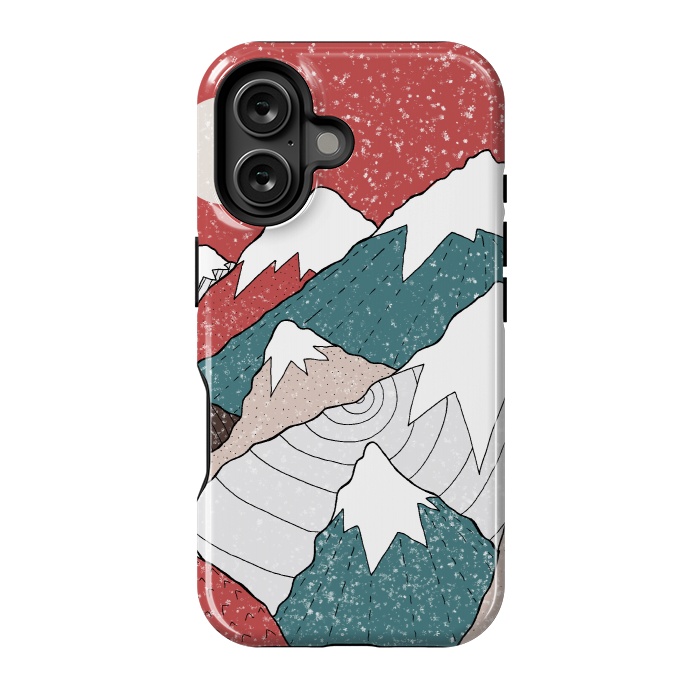 iPhone 16 StrongFit The winter snow peaks by Steve Wade (Swade)