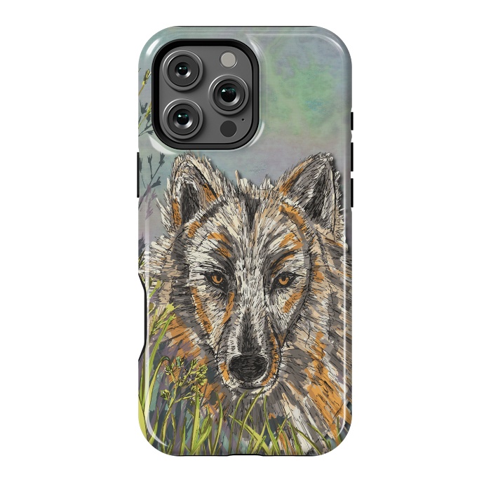 iPhone 16 Pro Max StrongFit Wolf I by Lotti Brown