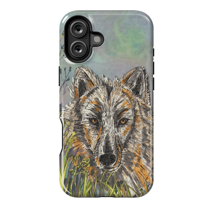 iPhone 16 Plus StrongFit Wolf I by Lotti Brown