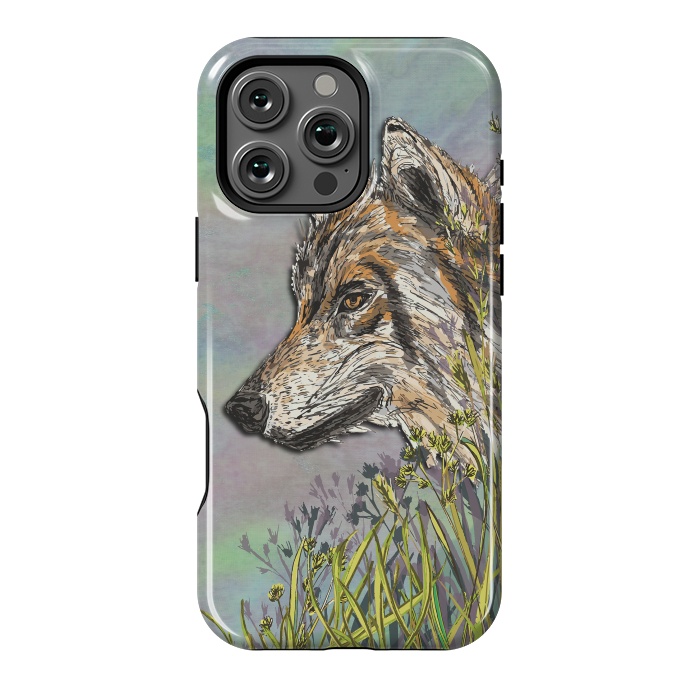 iPhone 16 Pro Max StrongFit Wolf II by Lotti Brown