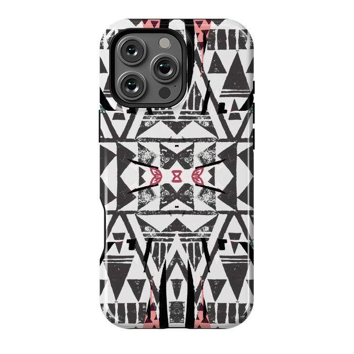 iPhone 16 Pro Max StrongFit Ethnic tribal triangles by Oana 