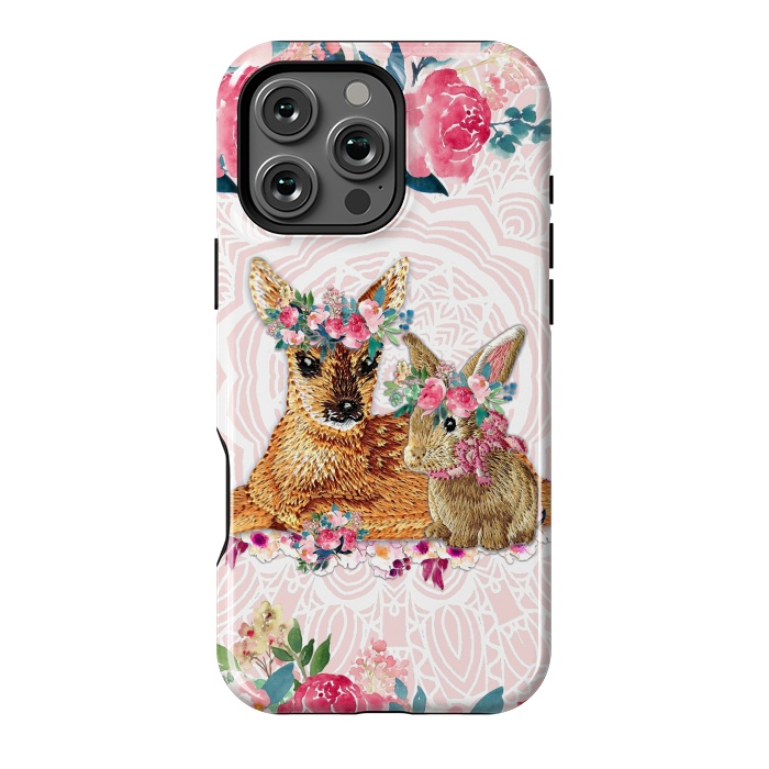 iPhone 16 Pro Max StrongFit Flower Friends 1 by Monika Strigel