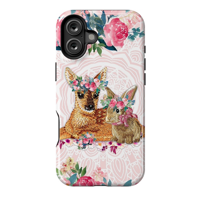 iPhone 16 Plus StrongFit Flower Friends 1 by Monika Strigel