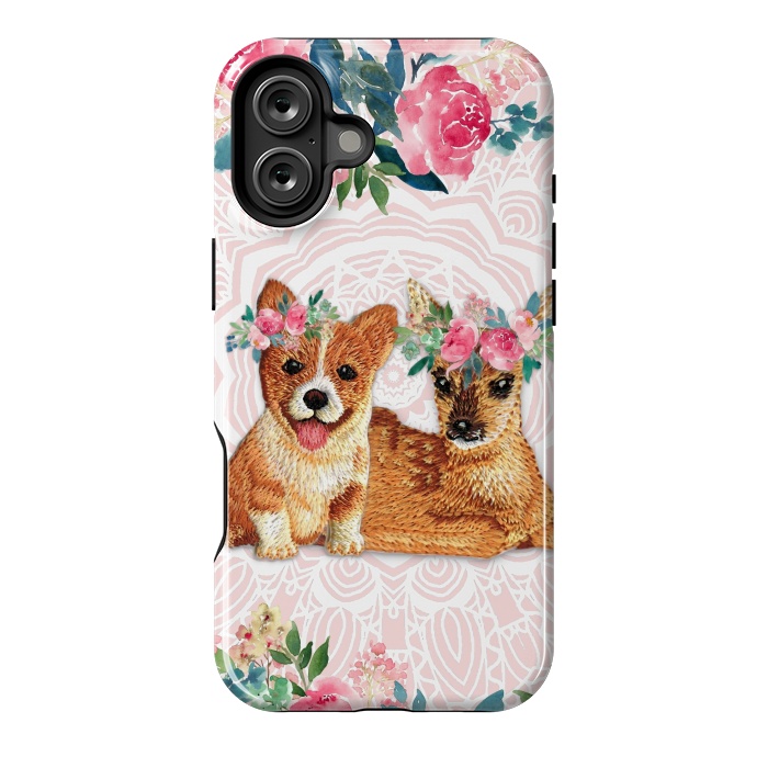 iPhone 16 Plus StrongFit Flower Friends 2 by Monika Strigel