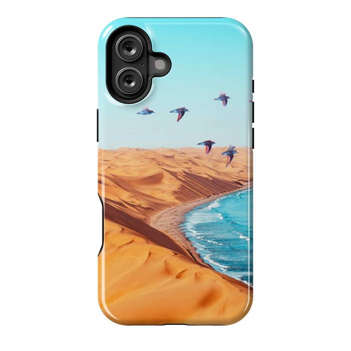 iPhone 16 Plus StrongFit Desert Birds by Uma Prabhakar Gokhale