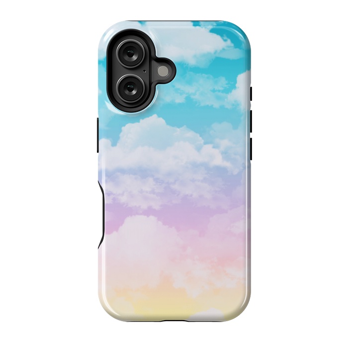 iPhone 16 StrongFit Pastel Clouds by Julie Erin Designs