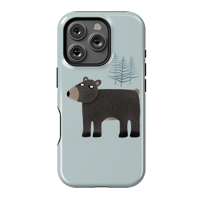 iPhone 16 Pro StrongFit The Bear, the Trees and the Moon by Nic Squirrell