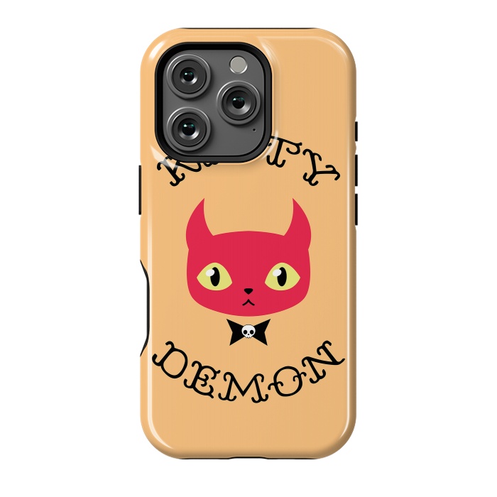 iPhone 16 Pro StrongFit Kitty demon by Laura Nagel