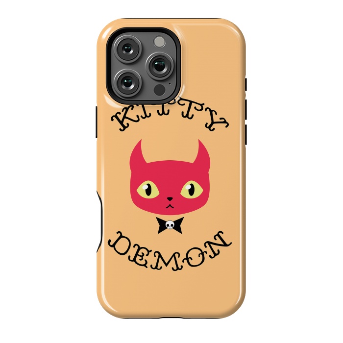 iPhone 16 Pro Max StrongFit Kitty demon by Laura Nagel