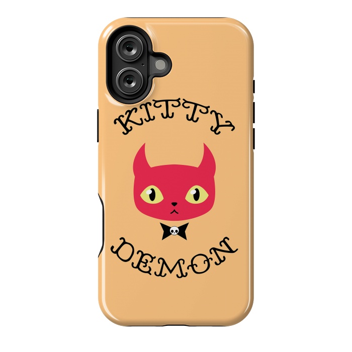 iPhone 16 Plus StrongFit Kitty demon by Laura Nagel